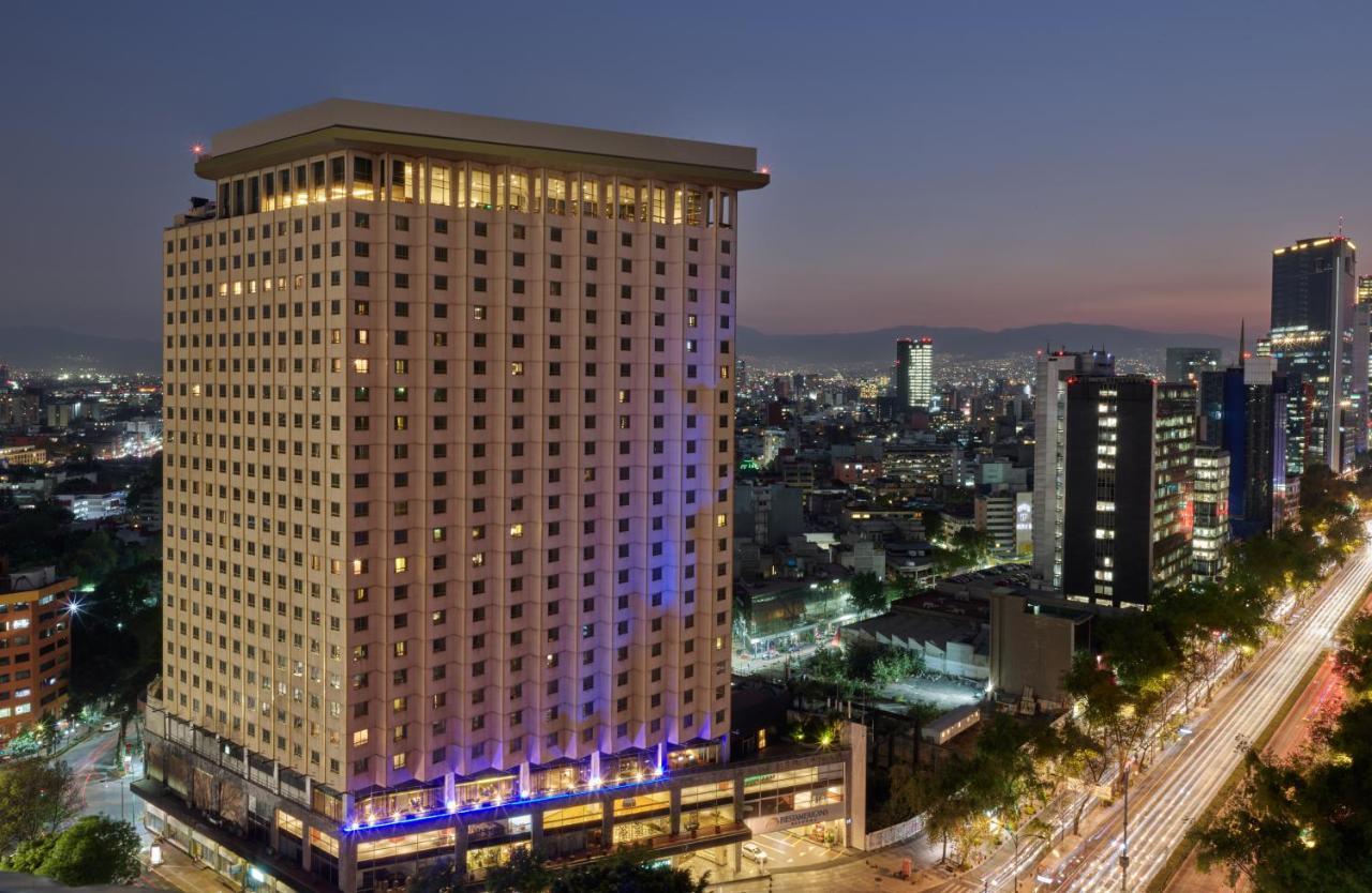Fiesta Americana Reforma Mexico City Ngoại thất bức ảnh The hotel at night